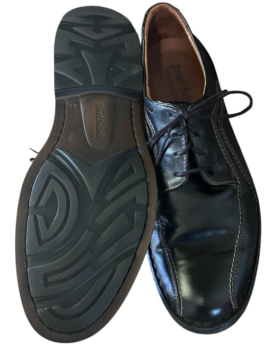 Josef Seibel Black Leather Lace-Up Dress Shoes main image 8